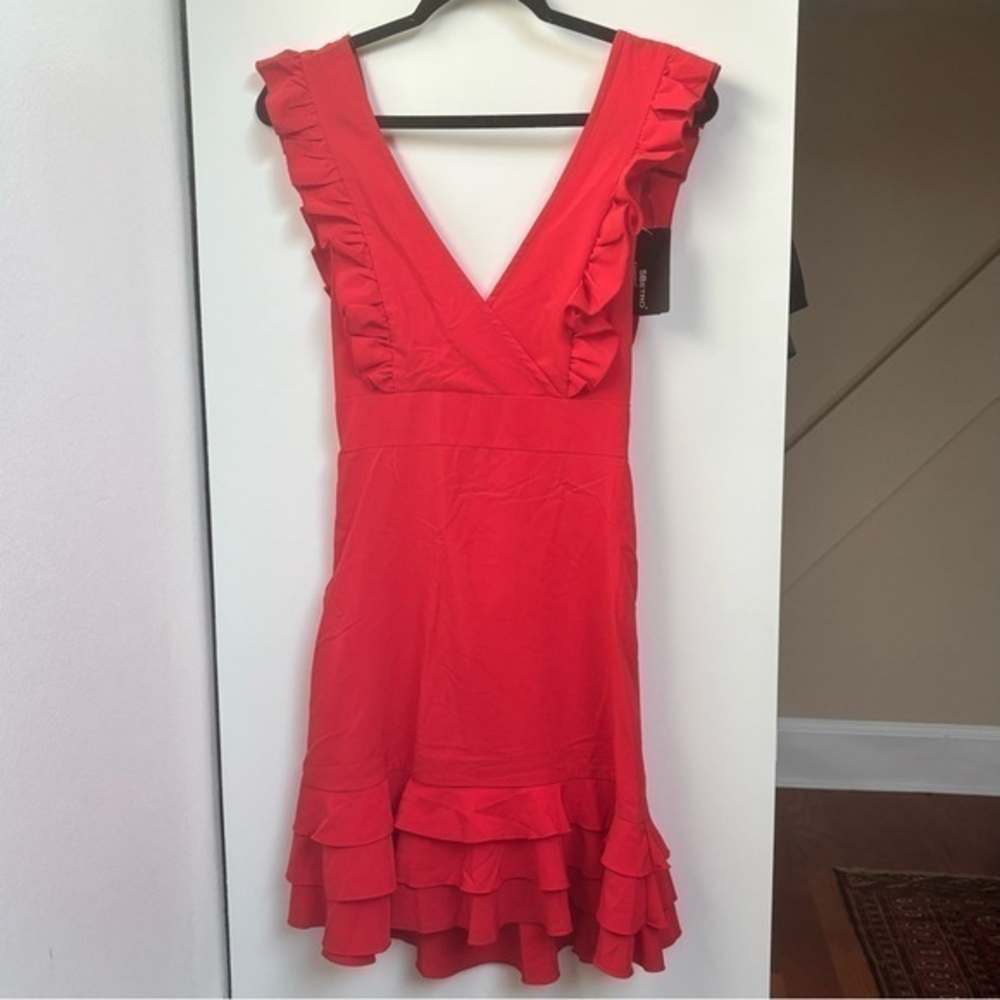 NWT SHEIN red ruffle dress